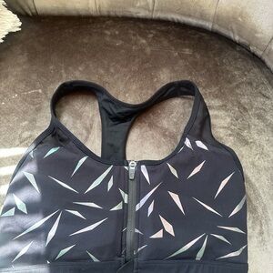 Zyia Black Rhombus Mirage Luxe Access Bra